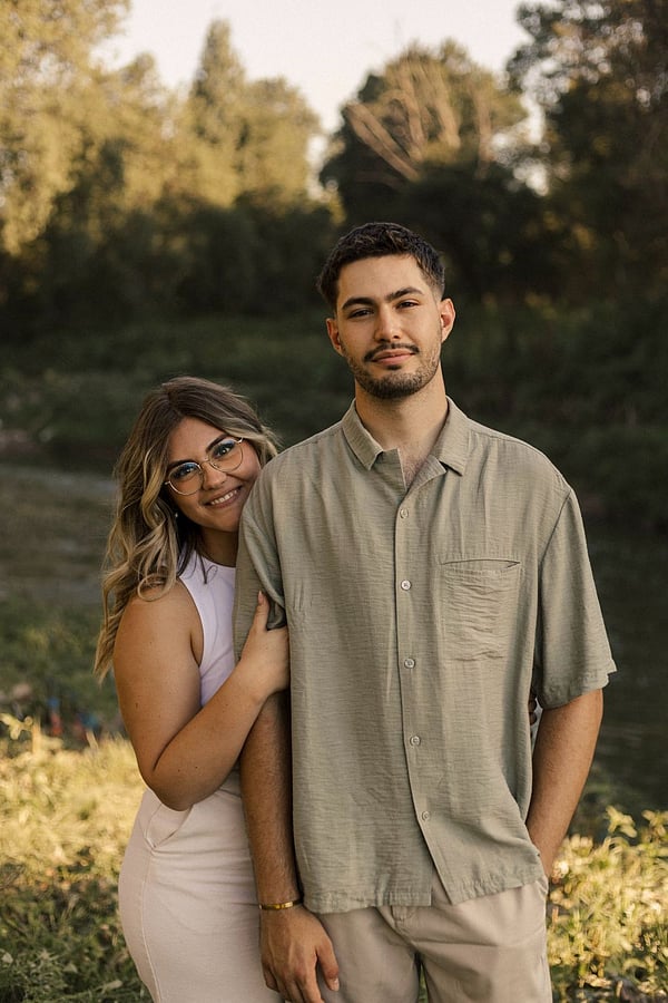 Original standard photo of couple