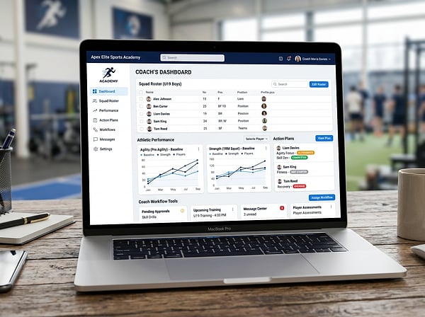 Academy Pro Coach Web Admin Portal Showcase