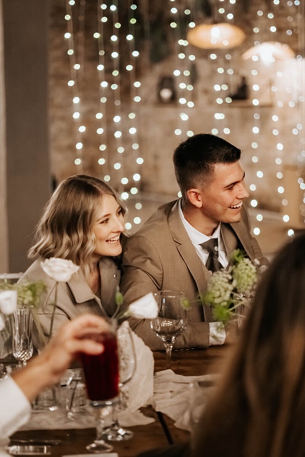 Elegant wedding celebration moments