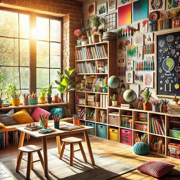 Fun homeschooling environment