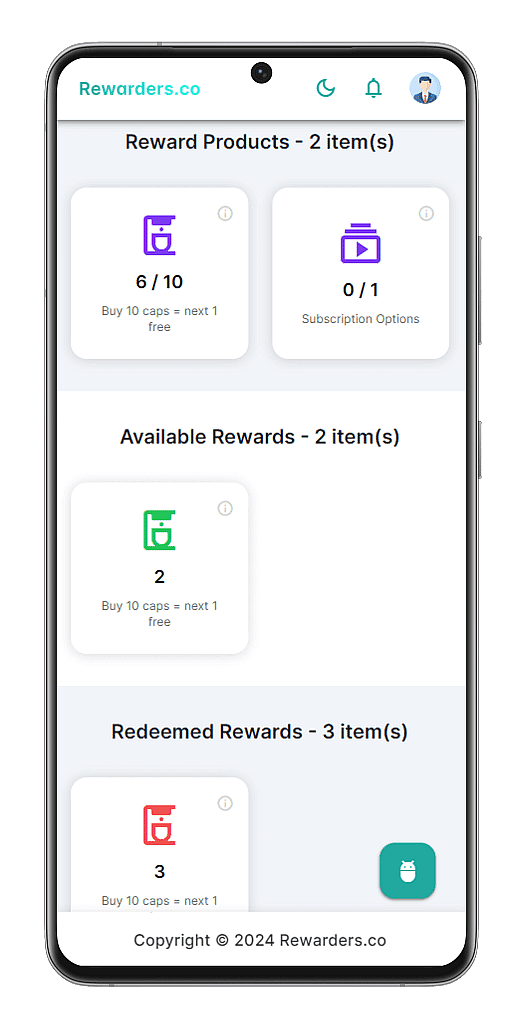 User App Points View