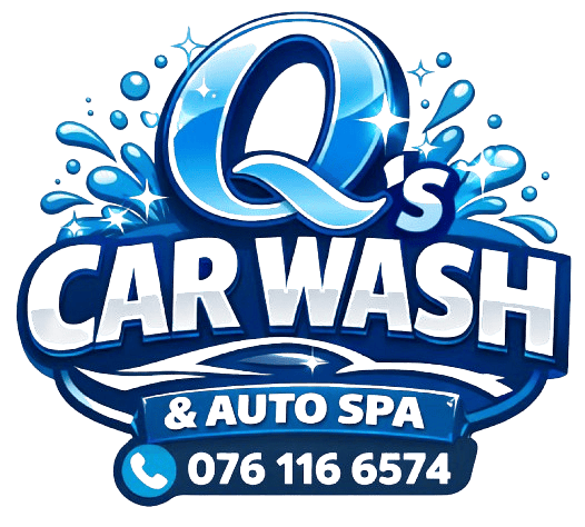 Official Logo for Q's Carwash in Pretoria
