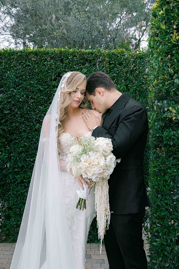 Wedding reception venue and table decor setup
